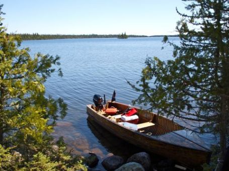 cedar strip boats esnagami wilderness lodge